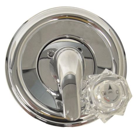 Photo 1 of *MISSING curved knob*
DANCO 1-Handle Valve Trim Kit in Chrome for Delta Tub/Shower Faucets (Valve Not Included)