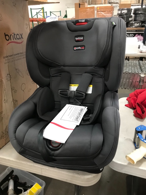 Photo 3 of Britax Boulevard ClickTight Convertible Car Seat, Cool N Dry Charcoal - Cooling & Moisture Wicking Fabric
