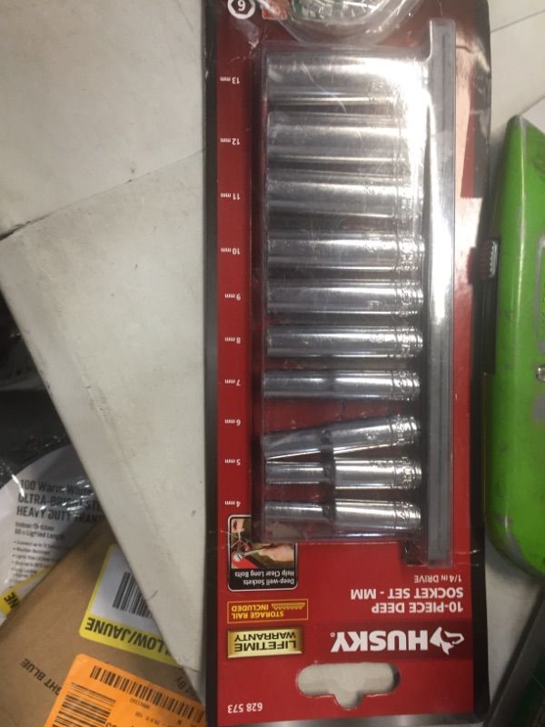 Photo 2 of 1/4 in. Drive Deep Metric Socket Set (10-Piece)