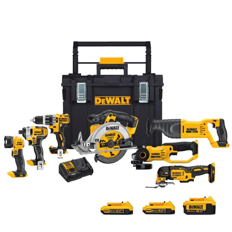 Photo 1 of "DeWALT DCKTS781D2M1 20V MAX Cordless Li-Ion 7 Tool Combo Kit W/ Tough System"
