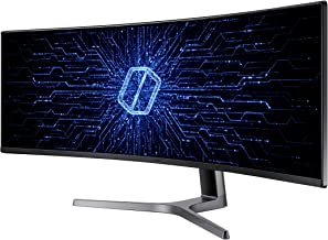 Photo 1 of ****Parts Only****Samsung 49 inch Class Wide Screen Qled Gaming Quantum Dot (3840x1080) Monitor - Lc49rg90ssnx/za, Gray