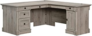 Photo 1 of Sauder Palladia L-Shaped Desk, L: 68.74" x W: 65.12" x H: 29.61", Split Oak Finish
