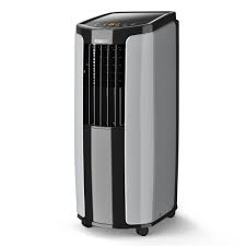 Photo 1 of 8,000 BTU Portable Air Conditioner Quiet, Remote Control, Built-In Dehumidifier, Fan-Cool Rooms Up to 300 sq. ft., Black
**BLOWS ICE COLD**LEAKS WATER**