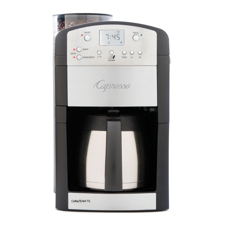 Photo 1 of Capresso 465.05 CoffeeTEAM TS 10 Cup Coffee Maker with Glass Carafe, Black
