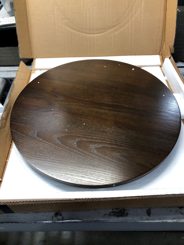 Photo 2 of **ONLY TABLE TOP** 21" Ferrara lazy susan, 21 Inch Round, espresso