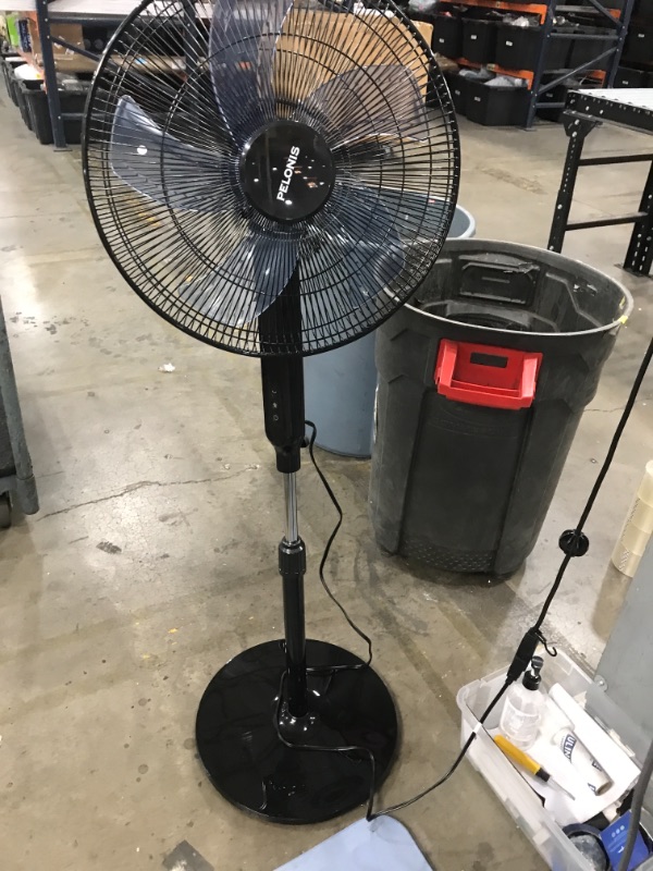 Photo 1 of Blades do not spin PARTS ONLY
PELONIS PFS40D6ABB DC Motor Ultra Quiet 16 Inch Pedestal Sleeping &Baby, High Energy Efficiency Standing Fan Speed, 12-Hour Timer, Remote Control, and
