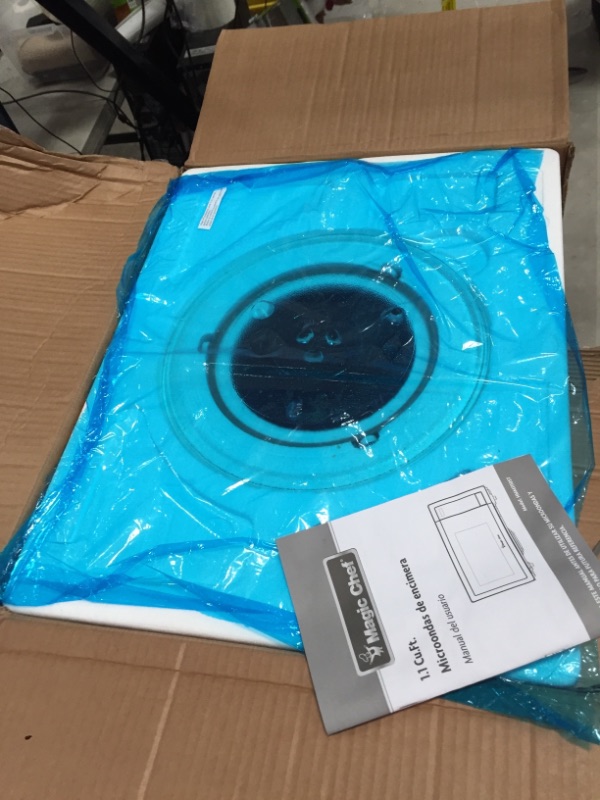 Photo 1 of 1.1 cu. ft. Countertop Microwave in Stainless Steel with Gray Cavity
