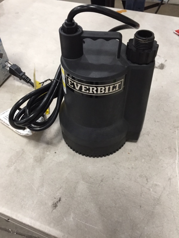 Photo 2 of 1/6 HP Plastic Submersible Utility Pump