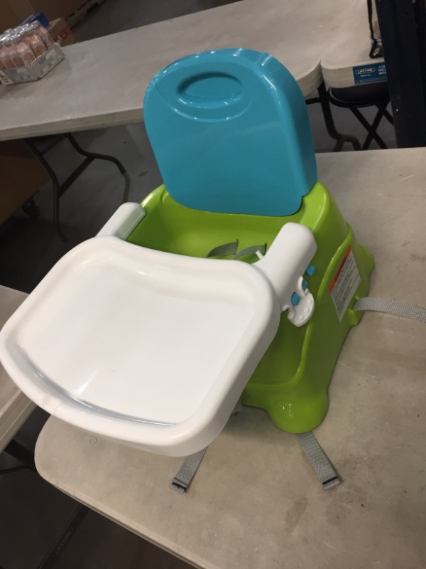 Photo 1 of BABY BOOSTER CHAIR GREEN AND BLUE