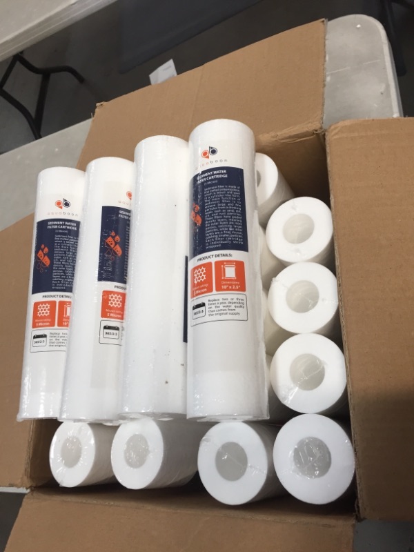 Photo 2 of 25 PACK of 5 Micron 10" Sediment Water Filters for Any Standard RO Unit by Aquaboon
