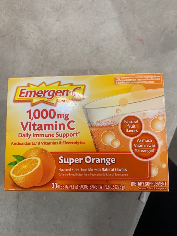 Photo 3 of Emergen-C Vitamin C Drink Mix - Super Orange - 2 30ct
AS IS EXPIRES NOV 2022