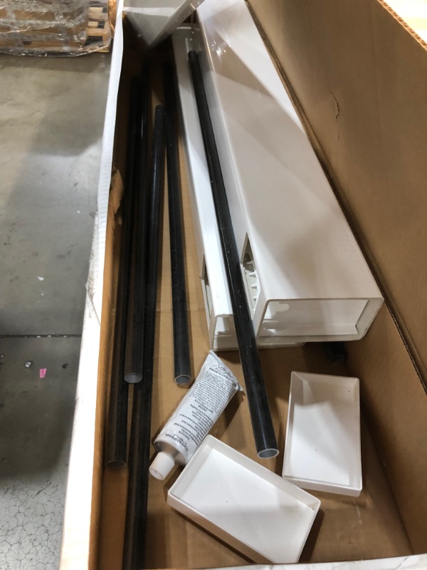 Photo 1 of *NOT EXACT stock picture, use for reference* 
barrette outdoor living 73045031 36" Gate Kit with Round Balusters, White

