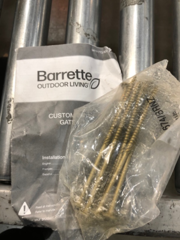 Photo 1 of *NOT EXACT stock picture, use for reference* 
barrette outdoor living 73045031 36" Gate Kit with Round Balusters, White
