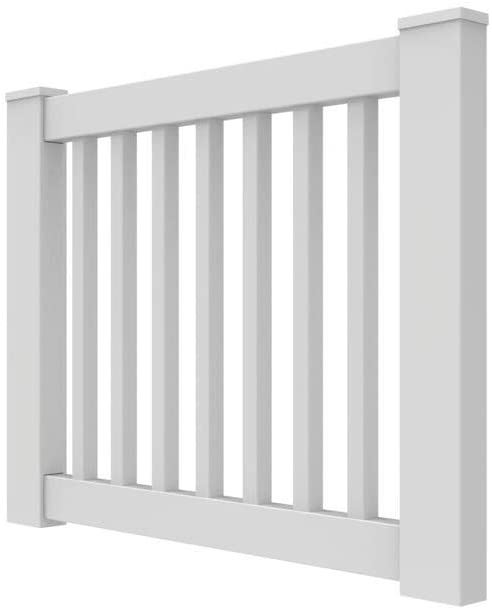 Photo 1 of *NOT EXACT stock picture, use for reference* 
barrette outdoor living 73045031 36" Gate Kit with Round Balusters, White
