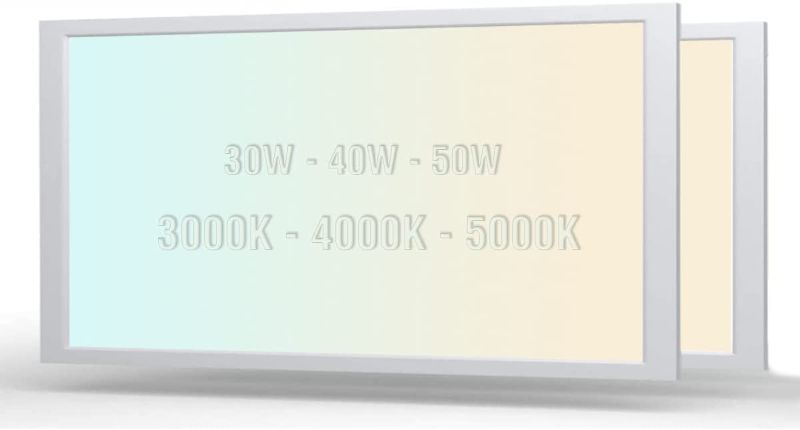 Photo 1 of *possibly USED*
*MISSING hardware and manual* 
Gentle Lion 2 Pack 2×4 LED Flat Panel Lights, Osram 20W/30W/40W, 3 Color Options 3000K/4000K/5000K, Dimmable Drop Ceiling Lights, 0-10V Flat Backlist Fixture UL/ETL Listed
