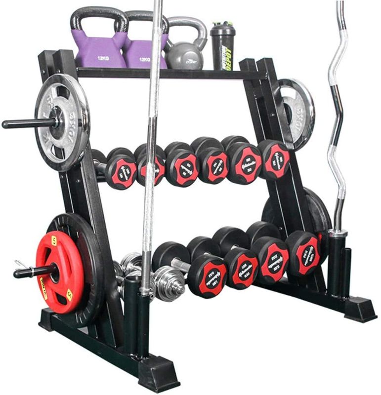 Photo 1 of *NOT EXACT stock picture, use for reference* 
*MISSING hardware* 
3 Tier Multifunction Dumbbell Rack 