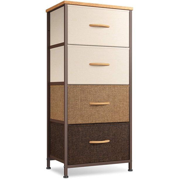 Photo 1 of *previously opened*
CubiCubi 4-Drawer Small Storage Dresser for Bedroom, Fabric Dresser Drawers for Kids, Chocolate, 17.7"x 11.8" x 37.4"(LxDxH)
