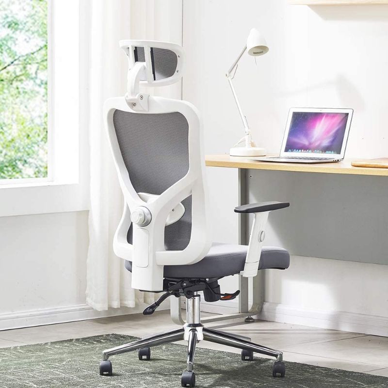 Photo 1 of ***PARTS ONLY Cedric Office Chair,Breathable Mesh Computer Chair with Ergonomic Adjustable Lumbar Support, White Swivel Desk Chair with Adjustable Armrest and Headrest, Soft Cushion Seat
***SIMILAR TO PHOTO