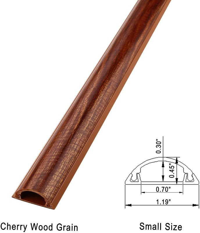 Photo 1 of Cable Raceways - Floor Cord Protector Cable Shield Cord Cover PVC Floor Wire Protect
CHERRY WOOD GRAIN
5 FT 