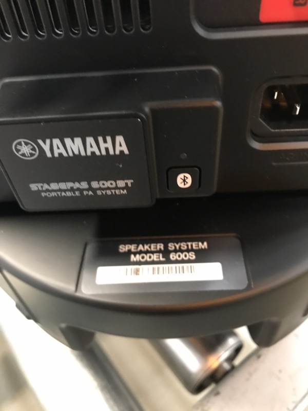 Photo 3 of Yamaha Portable PA System with Bluetooth Stagepas 600BT
