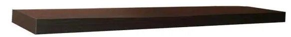 Photo 1 of 48 in. W x 10.2 in. D x 2 in. H Espresso MDF Large Floating Wall Shelf
