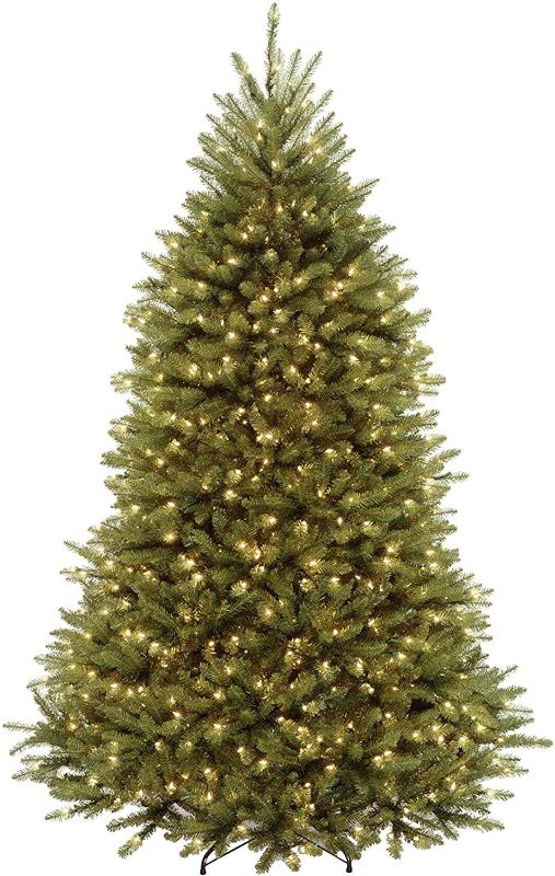 Photo 1 of 7.5' National Tree Company Pre-Lit Artificial Full Christmas Tree, Green