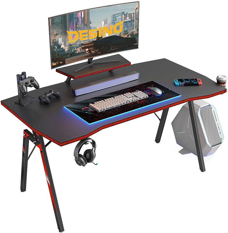 Photo 1 of DESINO 40" gaming desk, BLACK