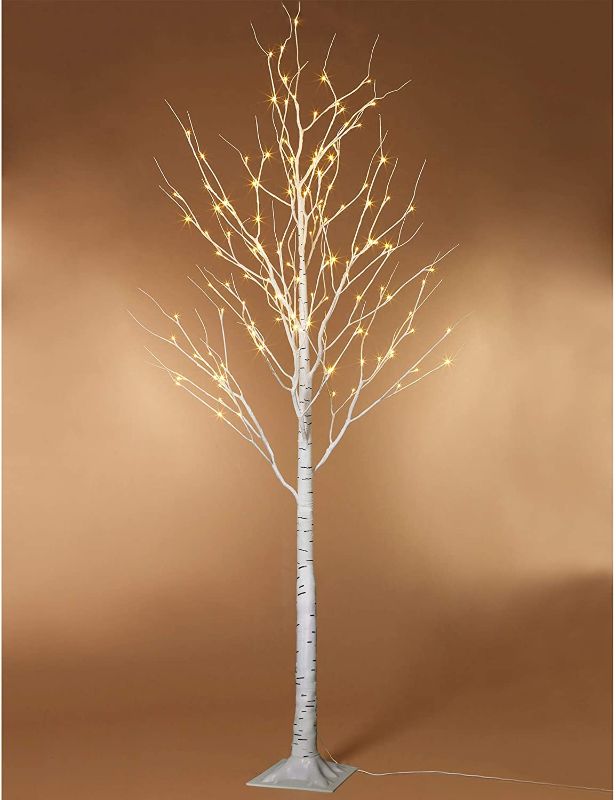 Photo 1 of Twinkle Star Lighted Birch Tree 6 Feet 96 LED for Home Wedding Festival Party Christmas Decoration

