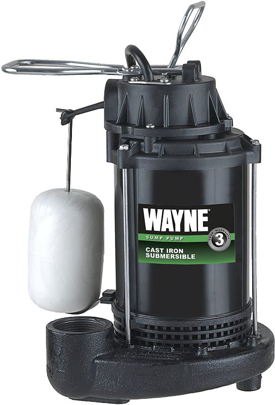 Photo 1 of WAYNE CDU800 1/2 HP Submersible Cast Iron and Steel Sump Pump With Integrated Vertical Float Switch
