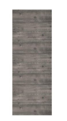 Photo 1 of 32 in. x 84 in. x 1-3/8 in. Hollow Gray MDF and Pine Core Painted Wood Interior Barn Door Slab
