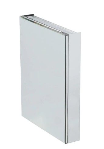 Photo 1 of 24 in. W x 30 in. H x 5 in. D Frameless Recessed or Surface-Mount Bathroom Medicine Cabinet with Beveled Mirror
