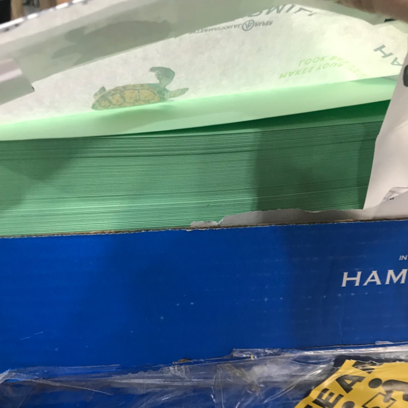 Photo 3 of Hammermill Colored Paper, 20 lb Green Printer Paper, 8.5 x 11-1 Ream (500 Sheets) - Made in the USA, Pastel Paper, 103366R
