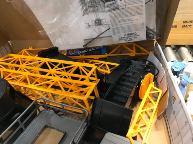 Photo 3 of DICKIE TOYS Mighty Construction Crane with Remote Control, Trolley,
