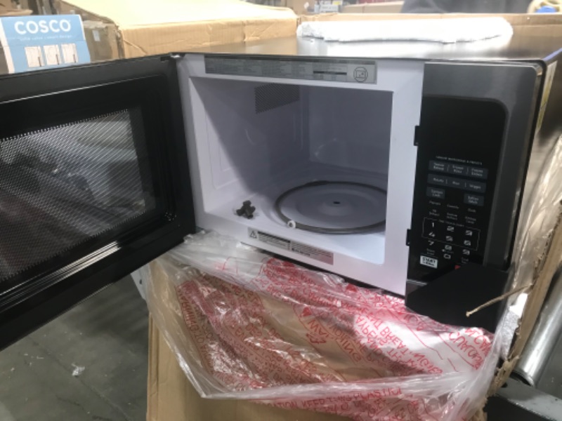 Photo 4 of PARTS ONLY**
Toshiba EM131A5C-BS Microwave Oven with Smart Sensor, Easy Clean Interior, ECO Mode and Sound On/Off, 1.2 Cu Ft, Black Stainless Steel
