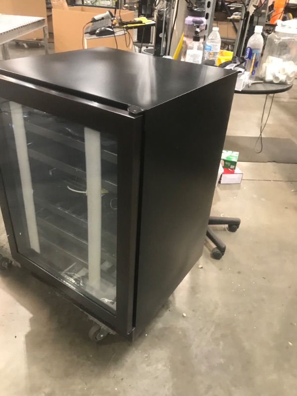 Photo 3 of Avallon AWC241DBLSS 24 Inch Wide 46 Bottle Capacity Free Standing Wine Cooler with LED Lighting and Double Pane Glass
