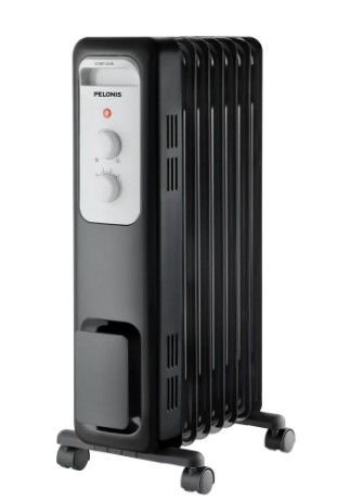 Photo 1 of 1,500-Watt Oil-Filled Radiant Electric Space Heater with Thermostat
