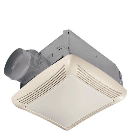 Photo 1 of 50 CFM Ceiling Bathroom Exhaust Fan with Light
