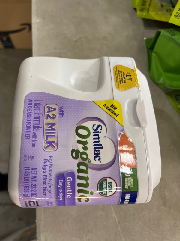 Photo 3 of BEST BY : 01/03//2022 
Similac Organic with A2 Milk Infant Formula, Gentle and Easy to Digest, with Key Nutrients for Baby’s First Year, No Palm Olein Oil, Non-GMO Baby Fo
