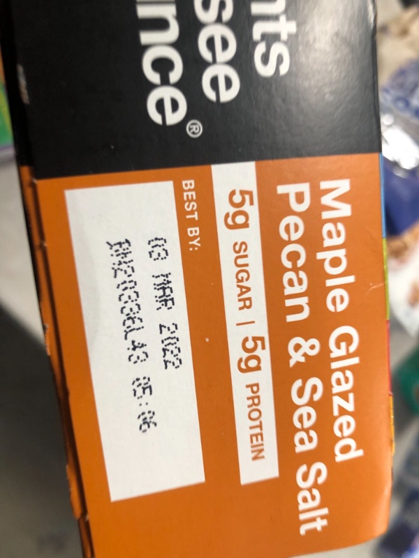 Photo 3 of BEST BY : MARCH 2022 Kind Nuts & Spices Bars, Maple Glazed Pecan & Sea Salt - 12 count, 1.4 oz each