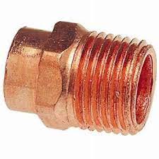 Photo 1 of 1/2 in. Wrot Copper Cup X MIP Adapter Pro Pack (25-Pack)
