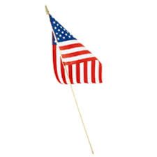 Photo 1 of 8 in. x 12 in. Polycotton U.S. Hand Flag
AS IS BUNDLE OF 50CT