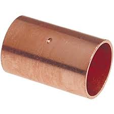 Photo 1 of 1/2 in. Wrot Copper Cup x Cup Coupling with Stop Fitting Pro Pack (50-Pack)
AS IS 