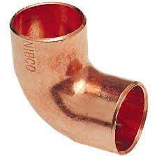 Photo 1 of 1/2 in. Copper Pressure 90-Degree Cup x Cup Elbow Fitting
AS IS 150CT