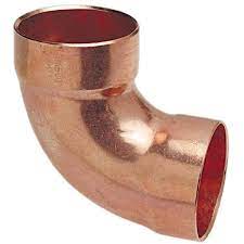 Photo 1 of 1-1/2 in. Copper DWV 90-Degree Cup x Cup Elbow Fitting
AS IS 22CT