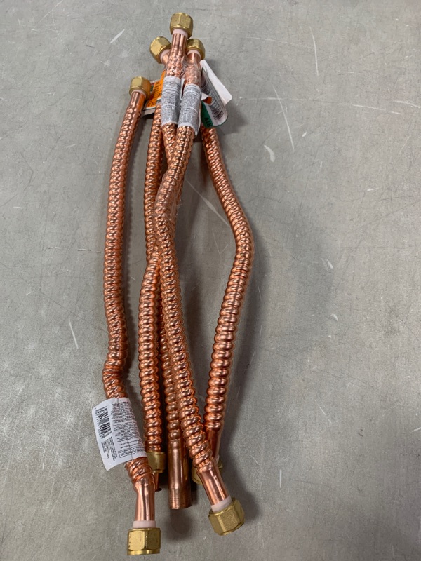 Photo 1 of 3/4 in. FIP x 3/4 in. FIP x 24 in. Copper Water Heater Connector
AS IS 5CT 