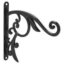 Photo 1 of 9 in. Black Iron Decorative Plant Bracket
AS IS 2CT