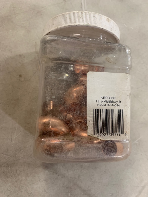 Photo 2 of 1/2 in. Wrot Copper 90-Degree Cup x Cup Elbow Fitting Pro Pack (50-Pack)
AS IS 