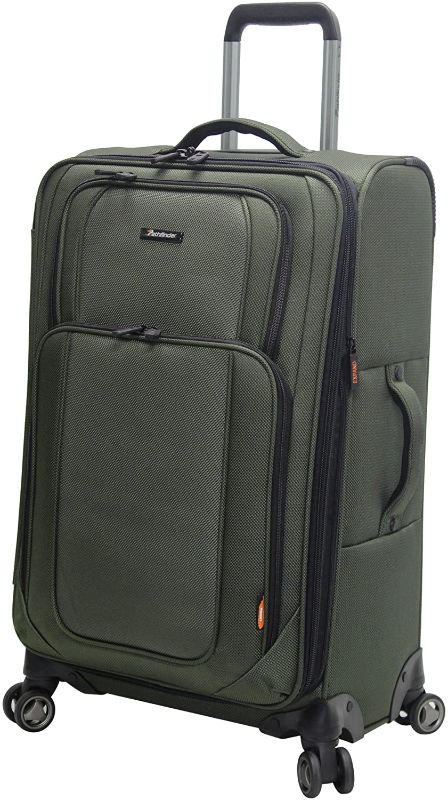 Photo 1 of Pathfinder Presidential Designer Luggage Collection - Expandable 29 Inch Softside Bag - Durable Large Lightweight Checked Suitcase with 8-Rolling Spinner Wheels (Olive)
