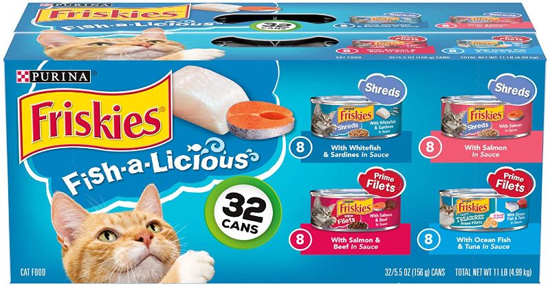 Photo 1 of Friskies Fish-A-Licious Variety Pack Canned Cat Food
EXPIRES MAY 2023