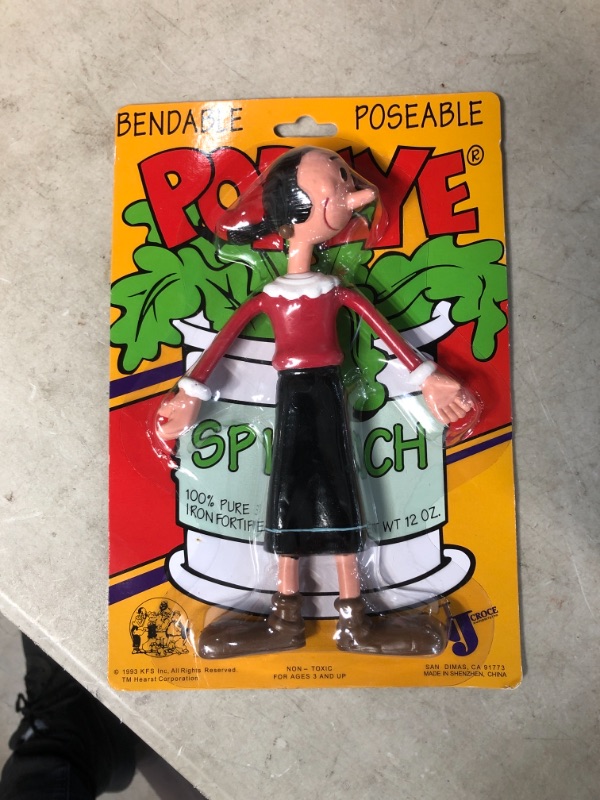 Photo 2 of 6" Popeye Olive Oyl Bendable Figure
